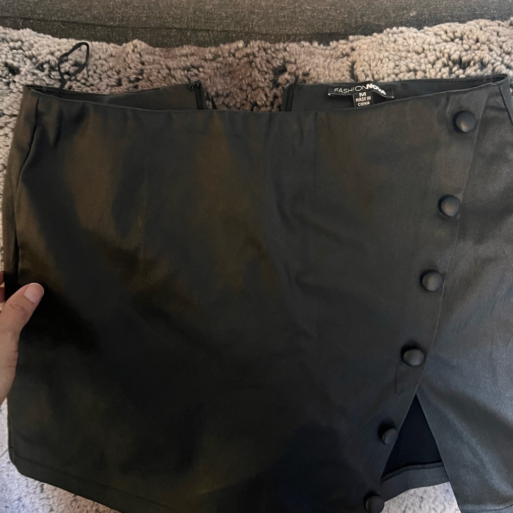 Fashionova black skirt with shorts under